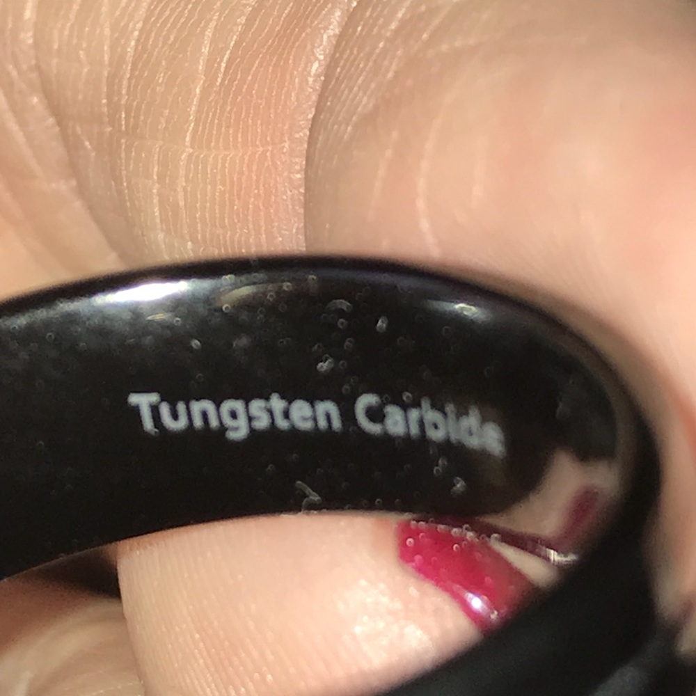 Tungsten Carbide wedding band men’s